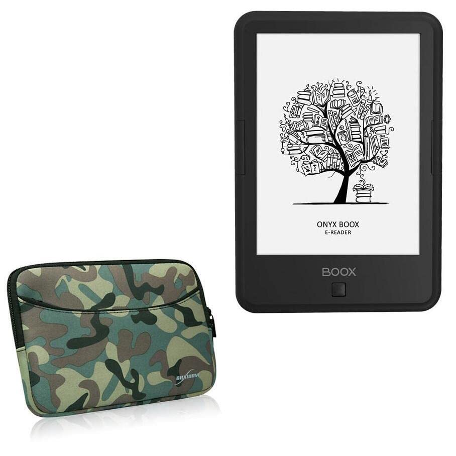 BoxWave Case Compatible with Onyx Boox Darwin 9 - Camouflage Suit with Pocket, Neoprene Camo Suit Zipper Pocket for Storage