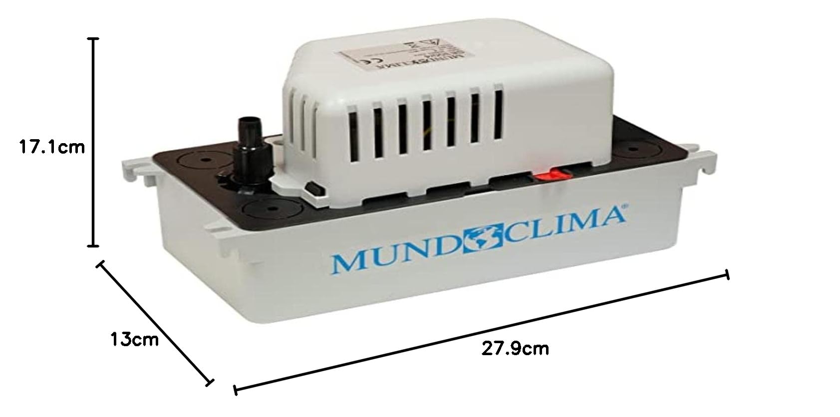 Mundoclima - Bomba Condesados Depósito | 3 Niveles | Potencia 70 W | 2L | Tubo Ø10 mm | PVC