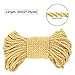 PH PandaHall 6mm Gold Cord 27 Yards Twisted Rope Trim Silk Ropes Honor Cord Satin Shiny Cord Decorative Rope for Sewing School Projects Home Decors Curtain Tieback Graduation Upholstery