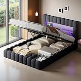 【Simplicité classique】La simplicité classique de ce lit rembourré s'adapte à n'importe quel décor de chambre à coucher. Le choix parfait pour la décoration de votre chambre à coucher.