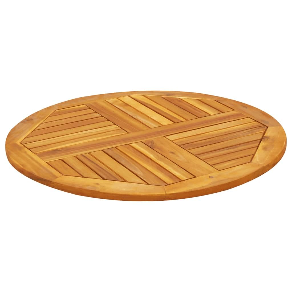 Tafelblad rond 40x2 cm massief acaciahout Tafelblad rond 40x2 cm massief acaciahout