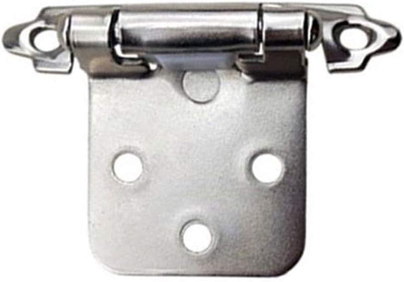 Cabinet Door Hinges Black Overlay for Kitchen Cabinets Self Closing Hardware 5 Pair(10 PCS)