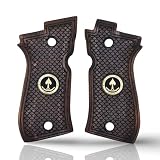 Zib Grips Compatible with Beretta F81 / F84, Real Wood Grips – Fits 81F, 81FS, 81BB, 84F, 84FS...