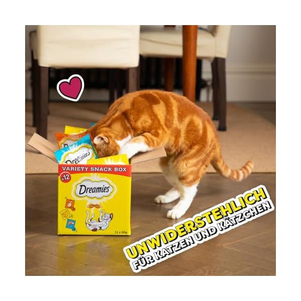 Dreamies Klassiker Katzensnacks mit Ente – Traumhaft knusprige Taschen mit zarter Füllung – 6 x 60g – Bild 12