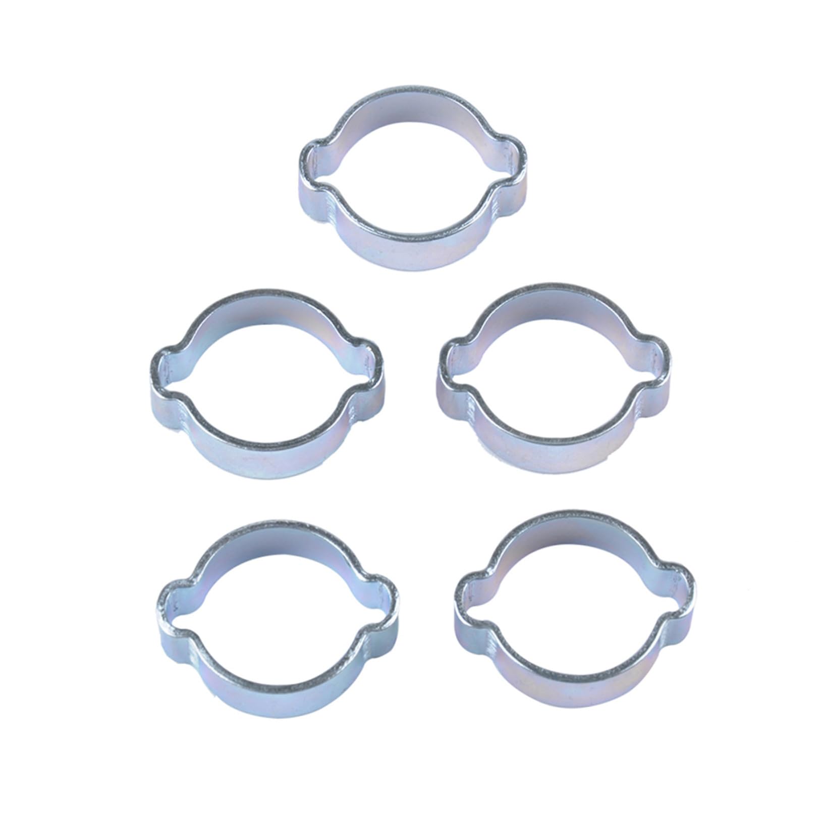 Collier de Serrage à Double Oreille Acier au Carbone 160 Pièces