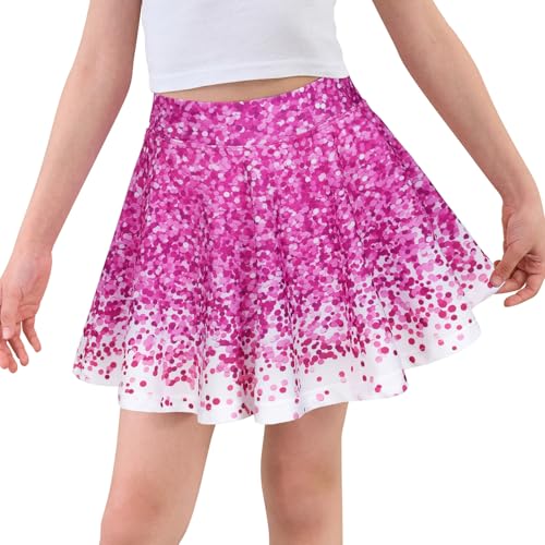 JESKIDS Pleated Skirts Girls' Tennis Skirts Golf Skort Athletic Dance Running School Sport Skirts with Shorts2