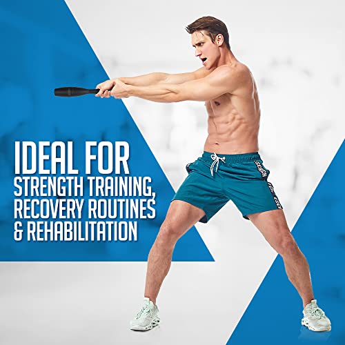 Logest Mace Exercise Club - Heavy Duty Plastic Indian Clubs Available In 1 Lb And 2 Lb Sets Of 2 Perfect For Strength Training And Rehabilitation Improves Grip And Full Body Workout Mace Clubs (3Lb Set Of 2 - 3Lb Each Club) #TOP2