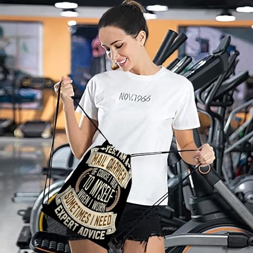 Funny Maill Carrierr I Men Women I Cool Postmann I Mailmann Drawstring Bags For Baseball4