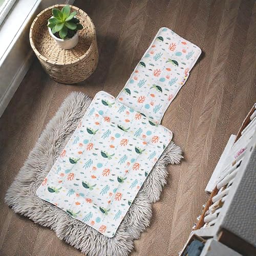 Image of NEW COMERS 3 in 1 Carry Nest Portable Cushion Bed with Waffle Texture Soft 100% Pure Muslin Padding Lightweight Travel Friendly Multi-Use Carry Wrap with Secure Support Design | Unisex Carry Bag Nest