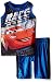 Disney Little Boys 2 Piece Cars Dazzle Muscle Top and Short Set, Blue, 4T