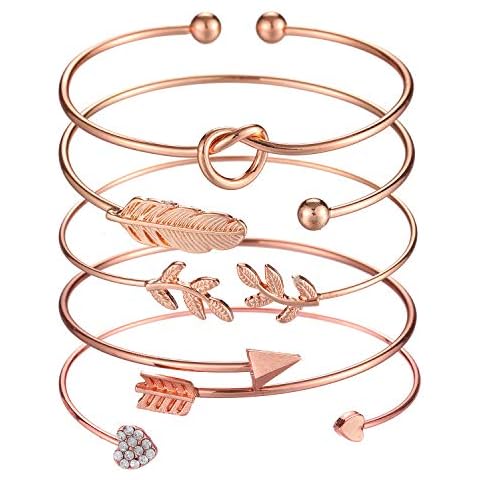 Softones 5pcs Bangle Bracelet Set for Women Girls Cover