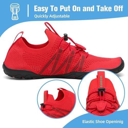 Image of Mishansha Water Shoes for Women Men, Quick-Dry Barefoot Swim Shoes with Drainage Holes, Lightweight Aqua Shoe for Beach Pool River Boating Yoga Walking