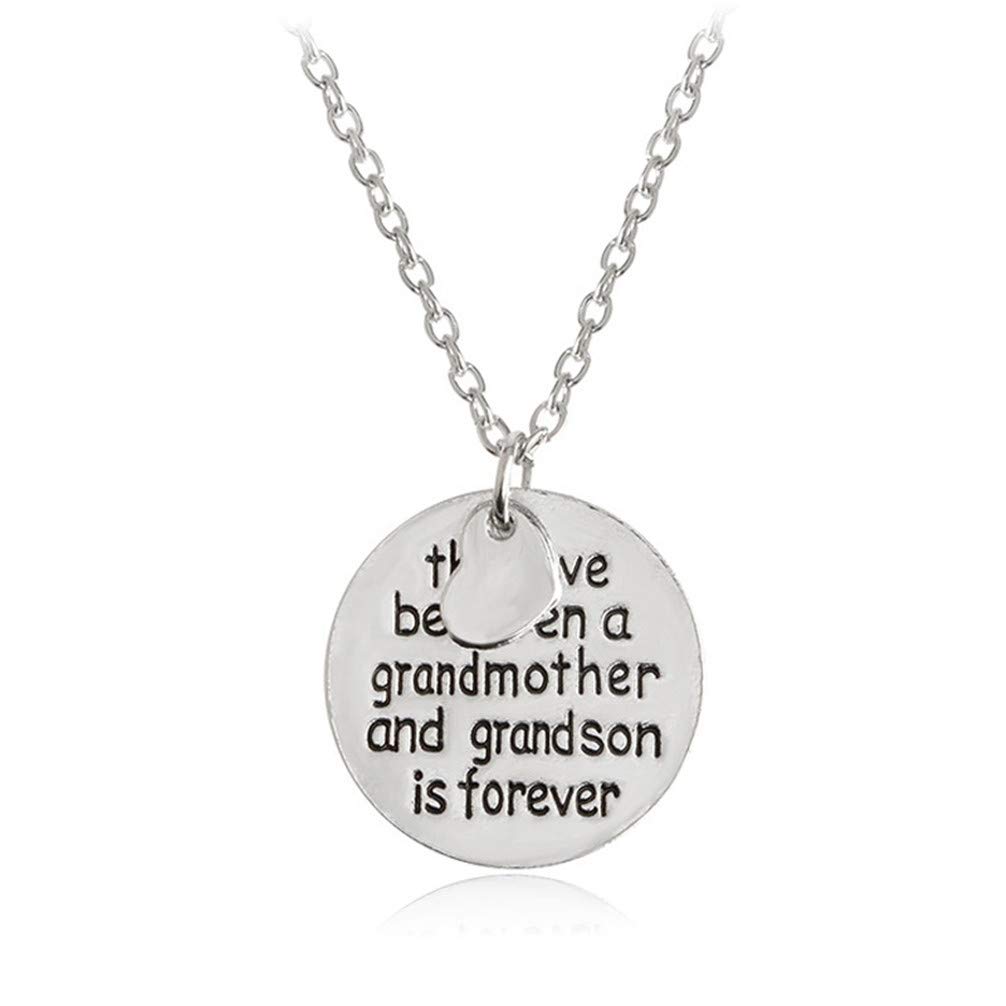 Toporchid “The love between a grandmother and grandson is forever”Pendant Necklace