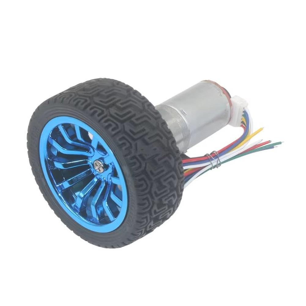 Módulo codificador Rueda De Código De Medición De Velocidad Del Codificador Del Motor De Desaceleración CC JGA25-370(1360 revolutions,6V)