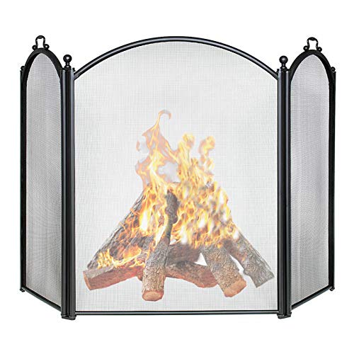 Salvachispas para chimenea de malla protectora contra chispas y decoración moderna 4