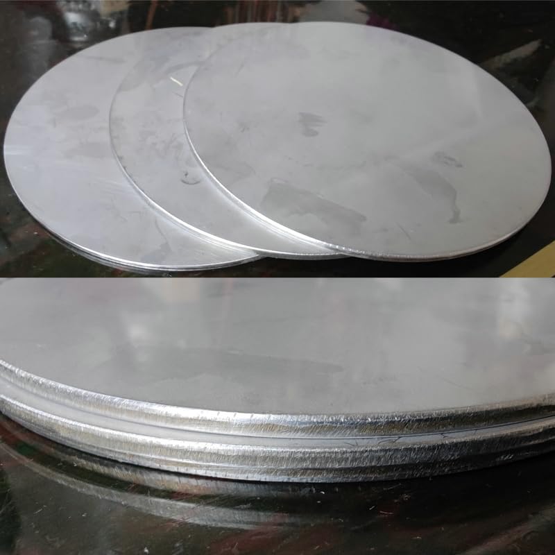 4 Piece/1 Piece 304 Stainless Steel Circular Plate Flat Brushed Metal Polished Board Round Sheet Plates Laser Cutting Sheet (1 Piece-4.0X300MM)