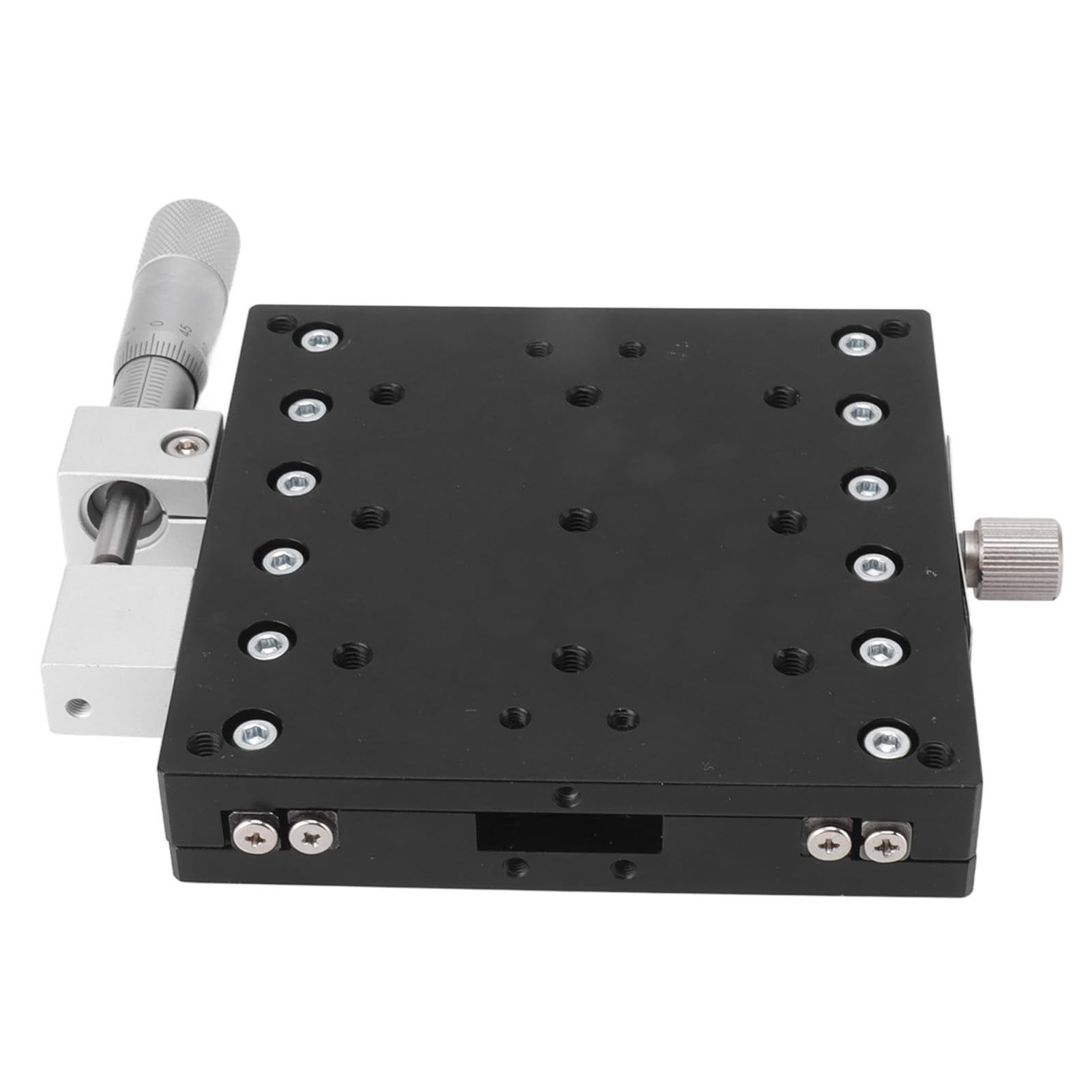 Mesa deslizante de eje X, mesa deslizante de ajuste fino manual, plataforma de corte de eje de aleación de aluminio