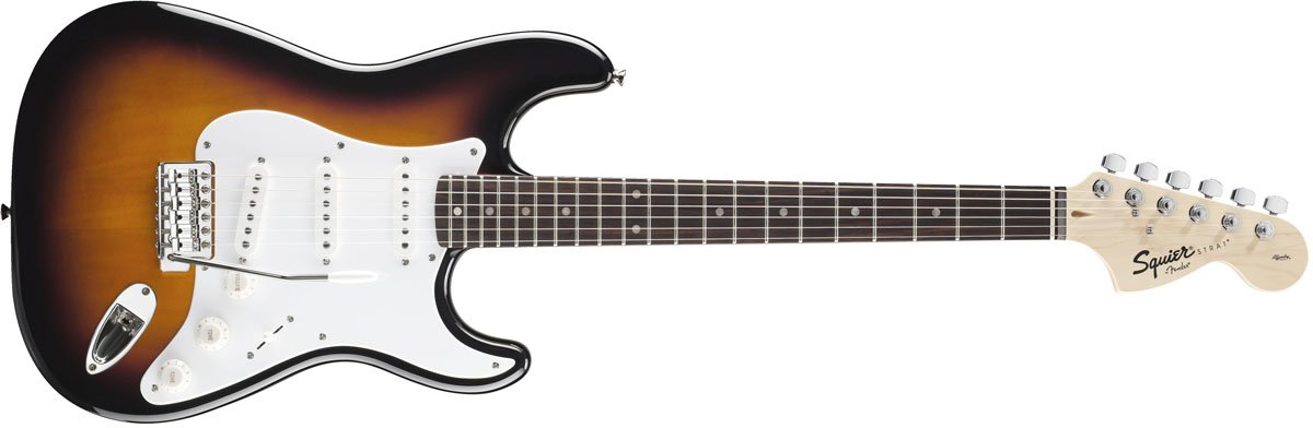 Amazon.com: Guitarra Squier de Fender Serie Affinity, para mano