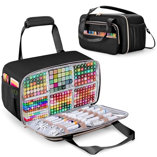 Étui de rangement pour marqueurs noir transportable avec sangle ajustable