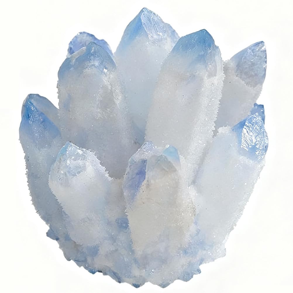ITCLEYMDZV Celestite Crystals, Crystal Clusters, Raw, Witchcraft, Blue Calcite, Angelite, Supplies, and Stones,1000G