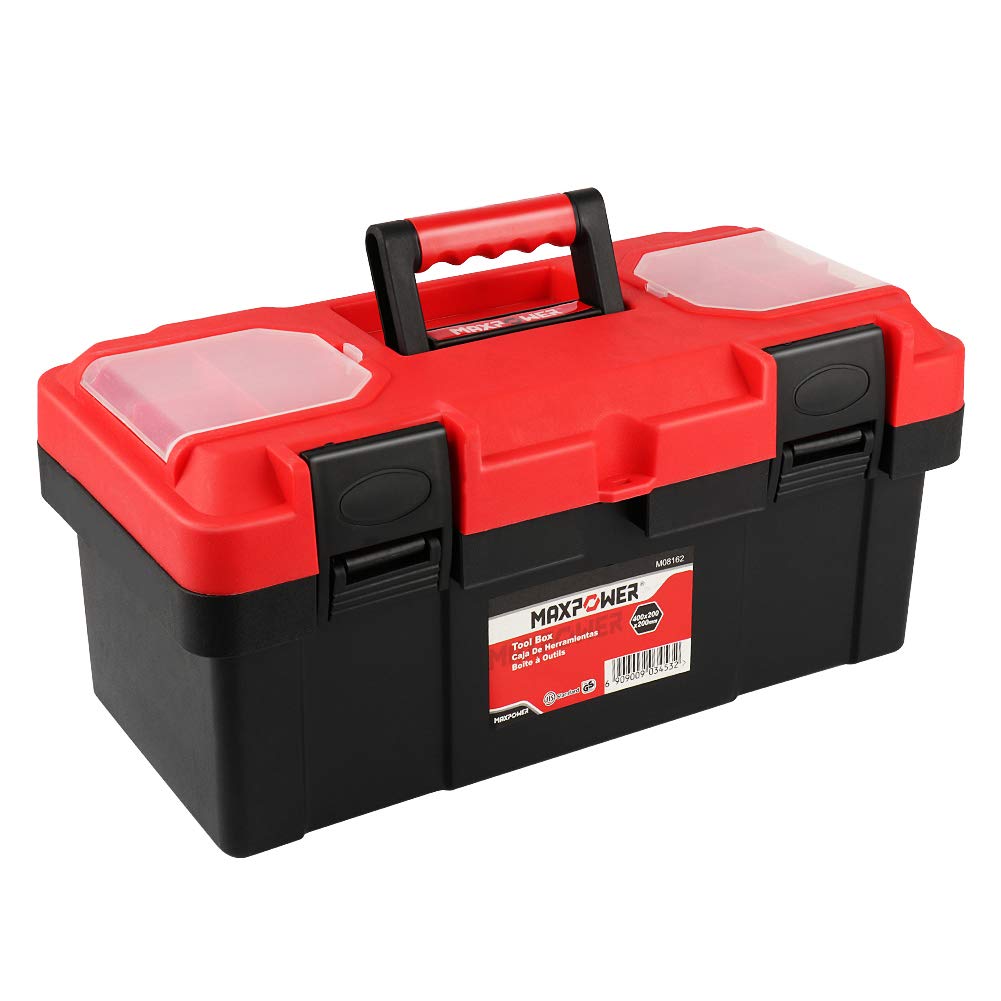 Buy MAXPOWER Tool Box 16 inch, Plastic Small Tool Box with Latch and