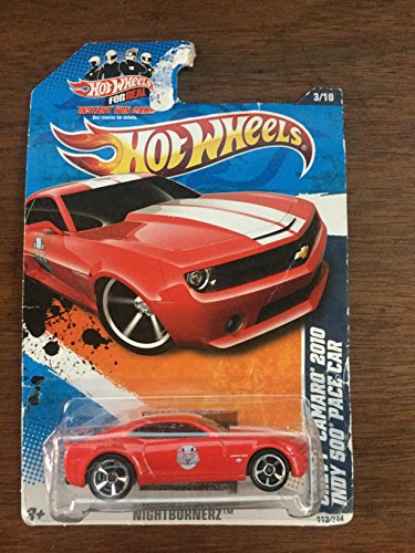 Hot Wheels Nightburnerz Red Chevy Camaro 2010 miniatura 1