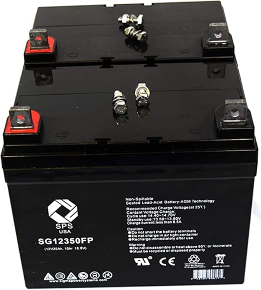 SPS Brand 12V 35Ah SLA Replacement Battery (SG12350) for