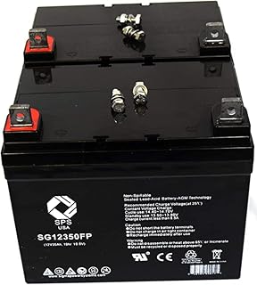 SPS Brand 12V 35Ah SLA Replacement Battery (SG12350) for Merits Health Products S141 Wheelchair Scooter U1 (2 Pack)