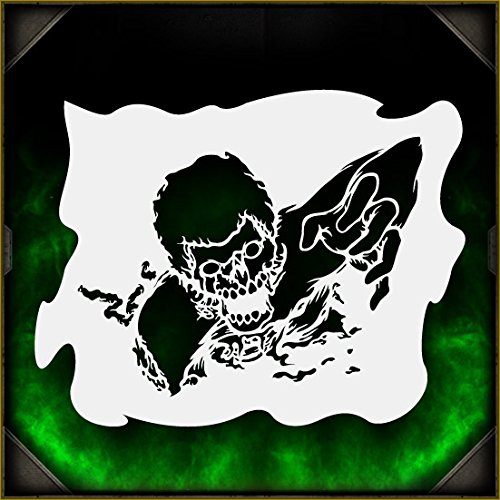 Zombie Crawler 3 AirSick Airbrush Stencil Art Design Template