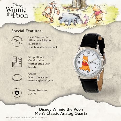 Winnie the Pooh 掛時計 Rare Disney Wall Clock Based On “Winnie The Pooh” Battery Operated