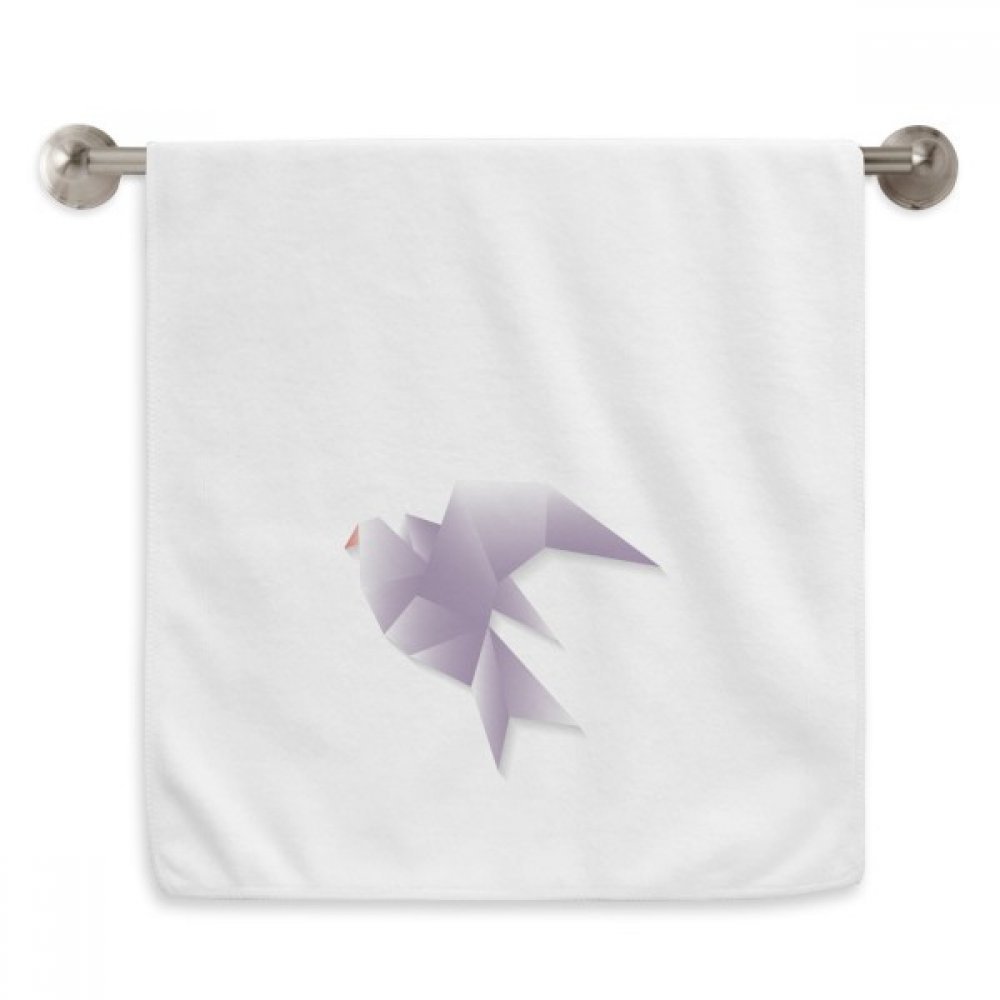 Serviettes origami pigeon géométrique 13X29 pouces blanc doux