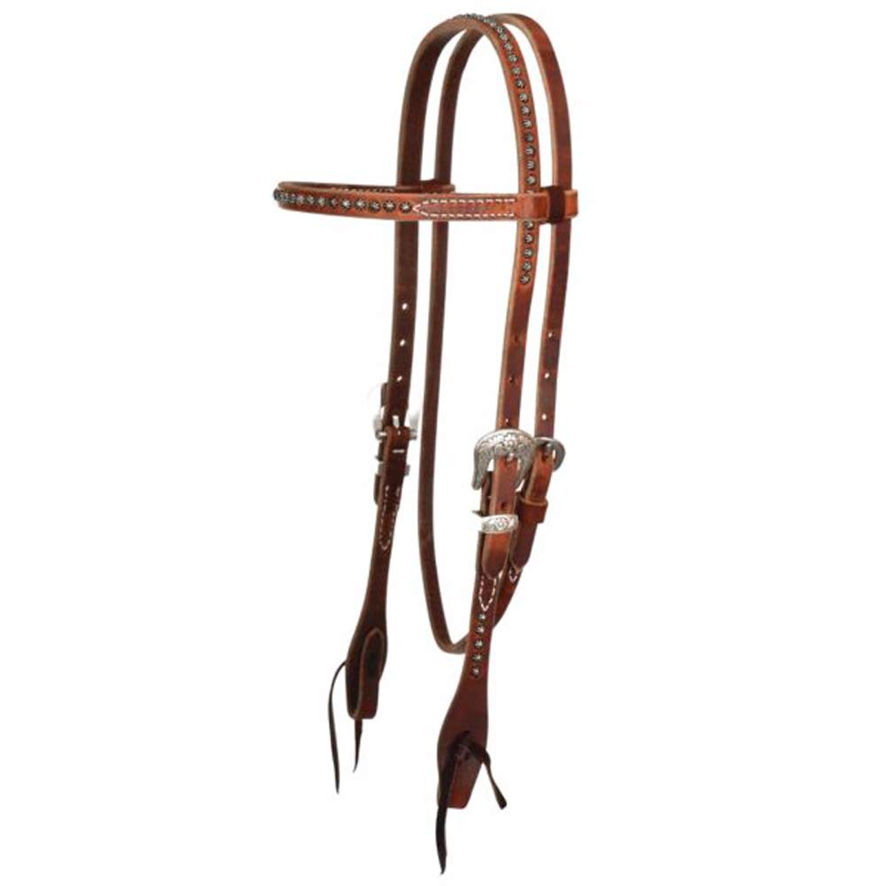 Circle Y Reinsman Rosewood Spot Browband Headstall