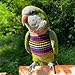 Bird Clothes - Handmade Cotton Red Shirt Round Collar Sweater Flight Suit for Parrots African Greys Parakeet Cockatiel Sun Conure Christmas Halloween Cosplay Apparel Bird Supplies (Colorful,L)