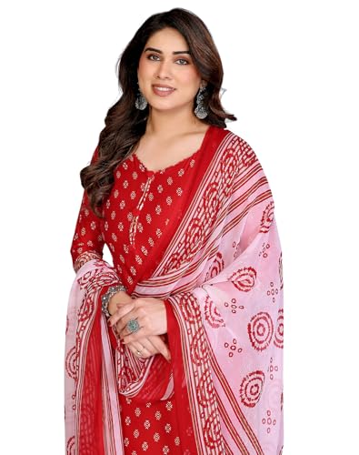 Image of Yashika Unstiched Crepe dress materials | Crepe Salwar Suit for women with dupatta | suit material for women unstitched
