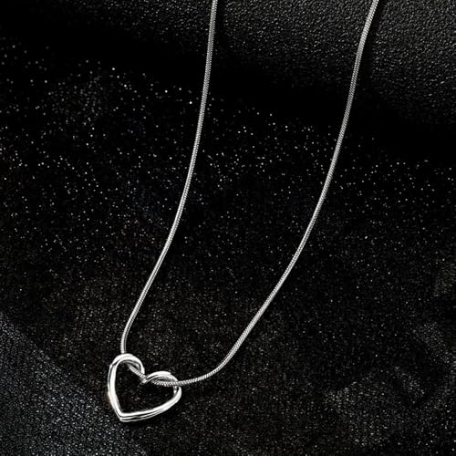 Collar de corazón el regalo ideal para cumpleaños de niñas gargantilla larga de moda 4