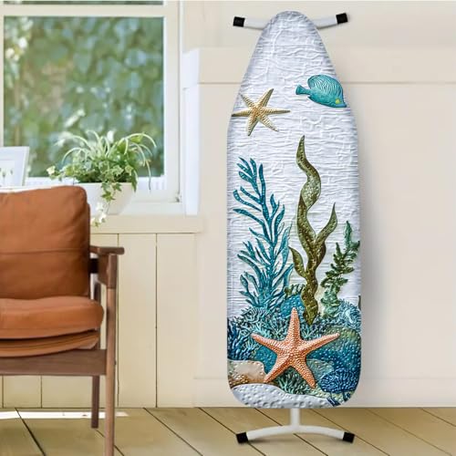 Image of Nuxovilar Sea Creature Ironing Board Cover 15x54 Inches Polyester