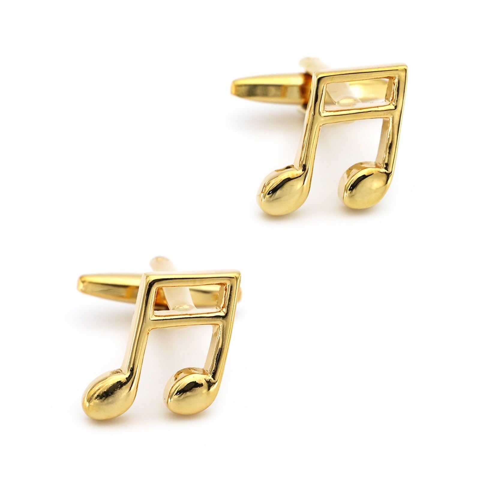 Gemelos de Nota Musical para Hombre, Color Cobre Dorado, diseño Musical (Color 5)