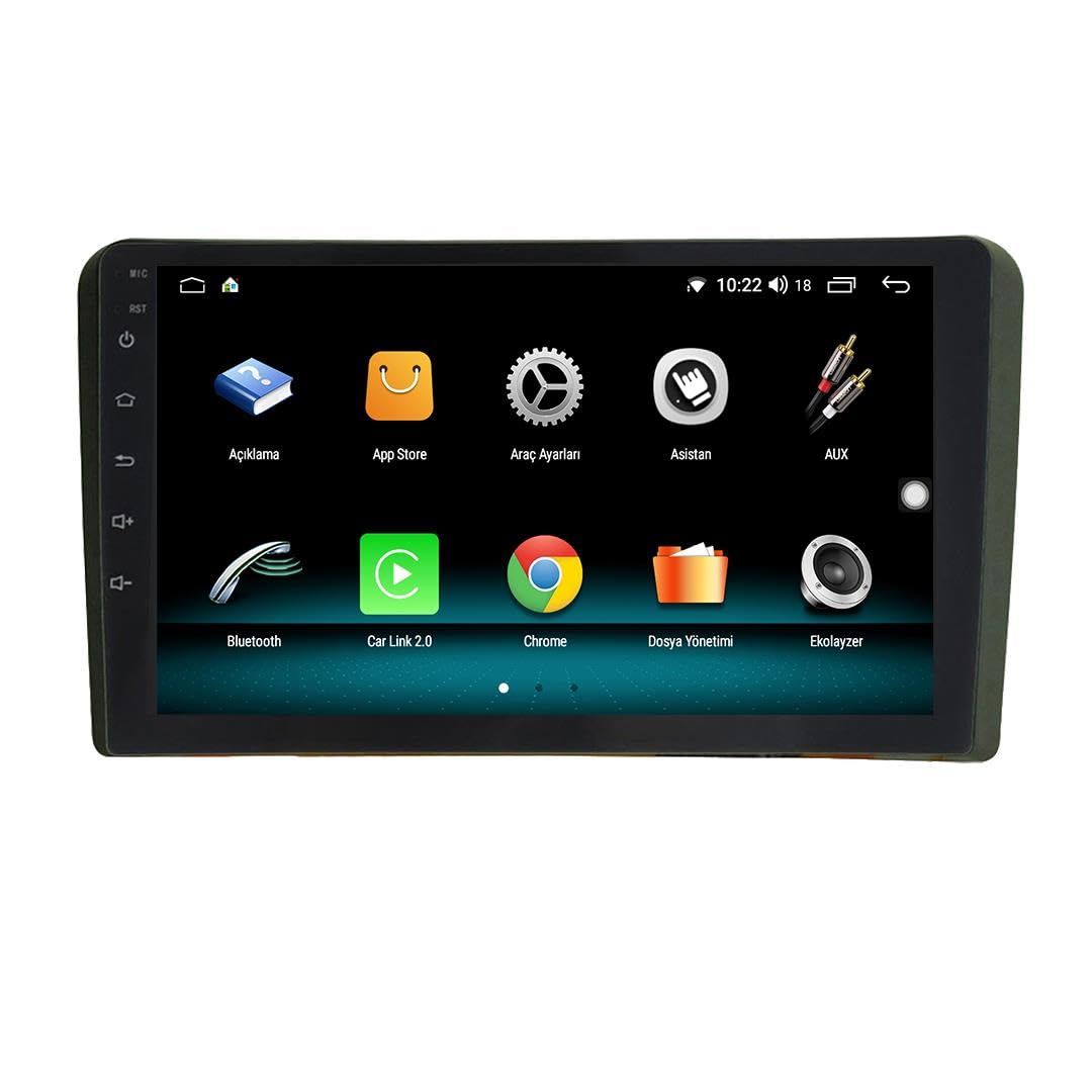 Araç Multimedya Audi A3 Ser. S UNI - TY / 2 GB RAM 32 GB HDD / 9 Inch Ekr. Carplay And. Double Teyp