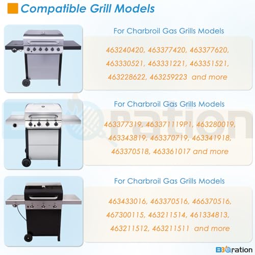 Image of 7 Inch G437-0037-W1 Grill Wheels Replacement Parts for Charbroil Various Models 463377319 463352521 463365021 469335115 463436415 463340516 Kenmore 415.16123800 Thermos 466360113, 2-Pack