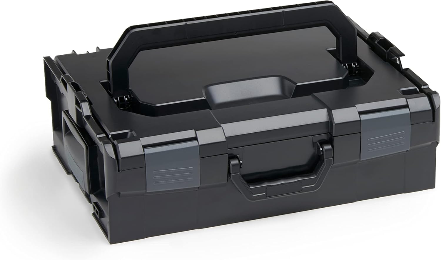 Bosch Sortimo Schnitteinlagen-Set | L BOX 136 (schwarz) inkl. Schnitteinlagenset EPP & Deckeneinlage | Sortimentskasten groß Schrauben