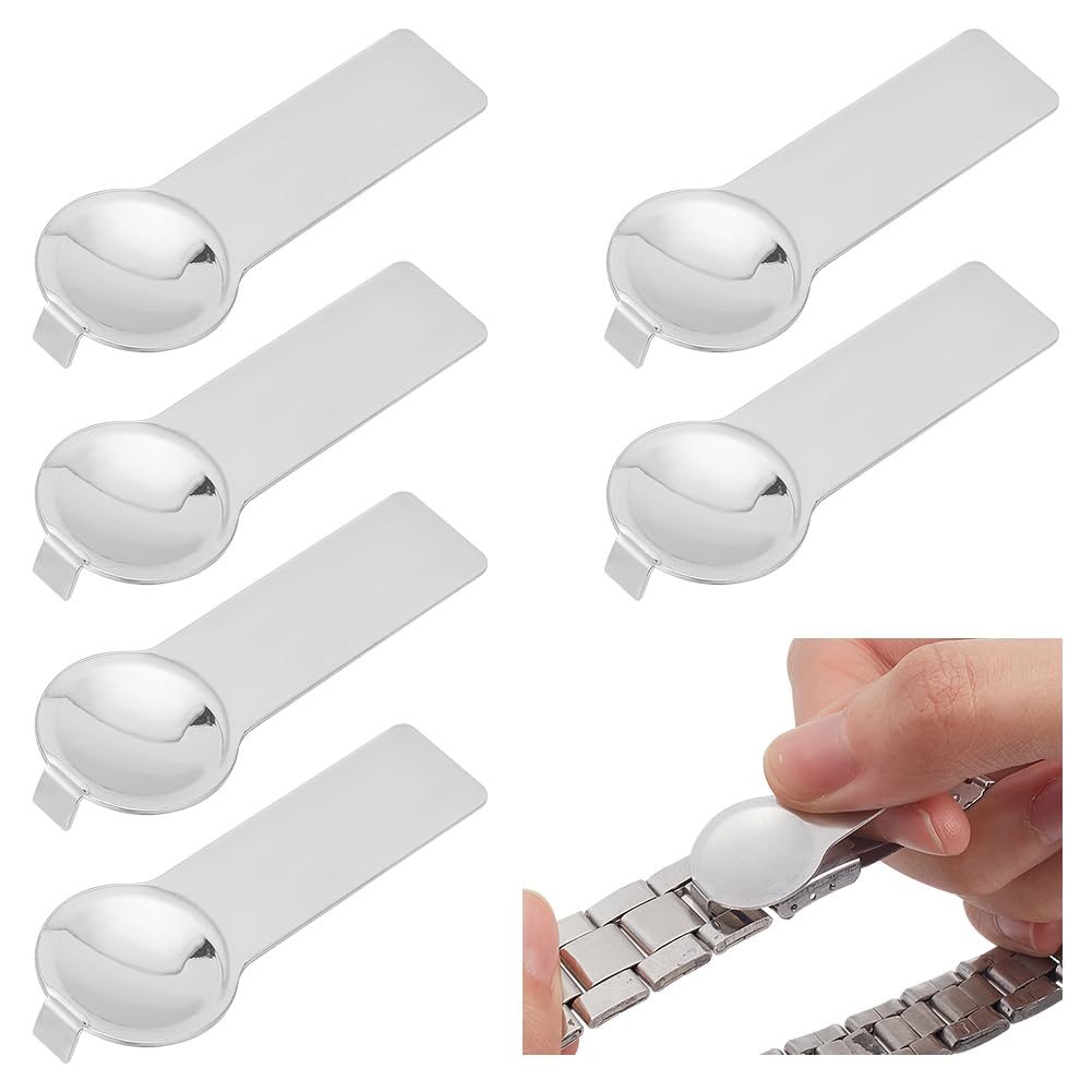 GOMAKERER 6 Pcs Italian Charm Tools, Double Sided Italian Charm Opening Tool 304 Stainless Steel Jewelry Tool for Adding and Removing Charms and Charm Bracelets