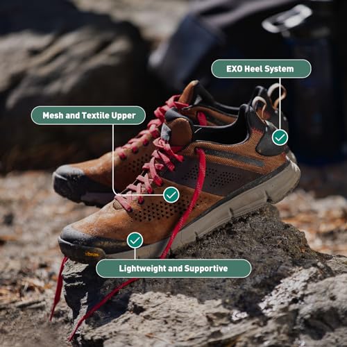 Image of Danner Trail 2650 Hiking Shoes for Men - Durable Suede, Lightweight Textile with Breathable Mesh Lining, Ortholite Footbed & Vibram Traction Outsole