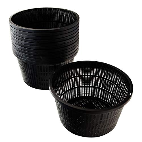 Pisces Pond Round Plant Basket 22 x 12cm - 12 Pack of Pond Planting Pot
