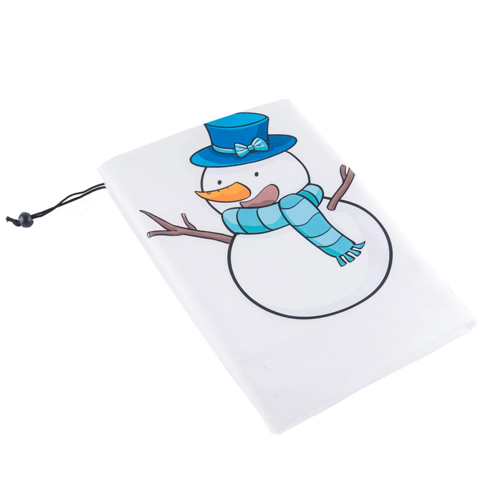 4 Coperture Natalizie Per Piante Con Pupazzo Di Neve - Protezione Antigelo 110x82 Cm In Tessuto Non Tessuto Con Coulisse - 2