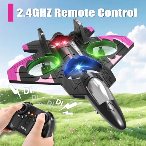 Image of 4DRC RC Aeroplane Toy for Children Beginners Remote Control Aircraft RC Aeroplane Toy Gifts for 8-12 Year Old Boys Toy Birthday Gifts Controllable Planes Aircraft Toy for Him