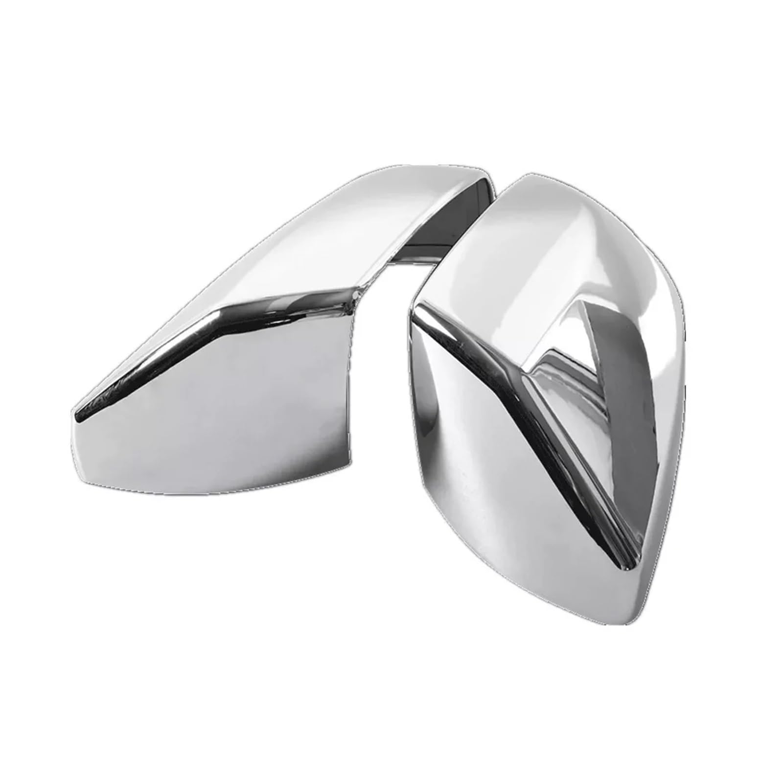 Door Wing Mirror Cover for Cadillac CT4 for ATS 2013-2023 Car Sticker Carbon Rearview Side Cover Wing Cap Exterior Door Rear View Case Trim(Silver)