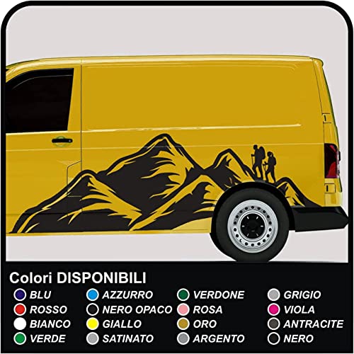 Autocollants de montagne esthétique premium pour camionnettes et fourgonnettes