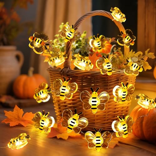 Coquimbo Herbst Lichterkette, 3M 30LED Biene Lichterkette Batterie...