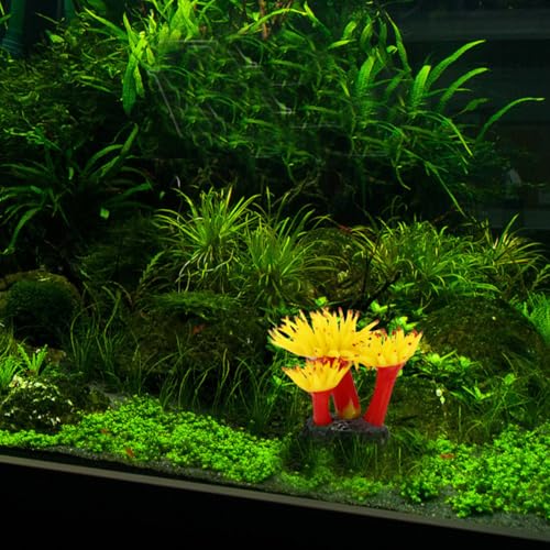 CIYODO Aquarium Korallenriff KüNstliche Korallenwasserpflanzen Fischtank Dekorationen ZubehöR Unterwasser Landschaftsgestaltung Ornament