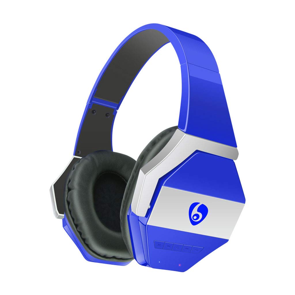 Gamer - Cuffie da gioco stereo senza fili, con microfono a cancellazione del rumore, colore: blu
